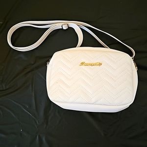 White Crossbody Bag with adjustable strap